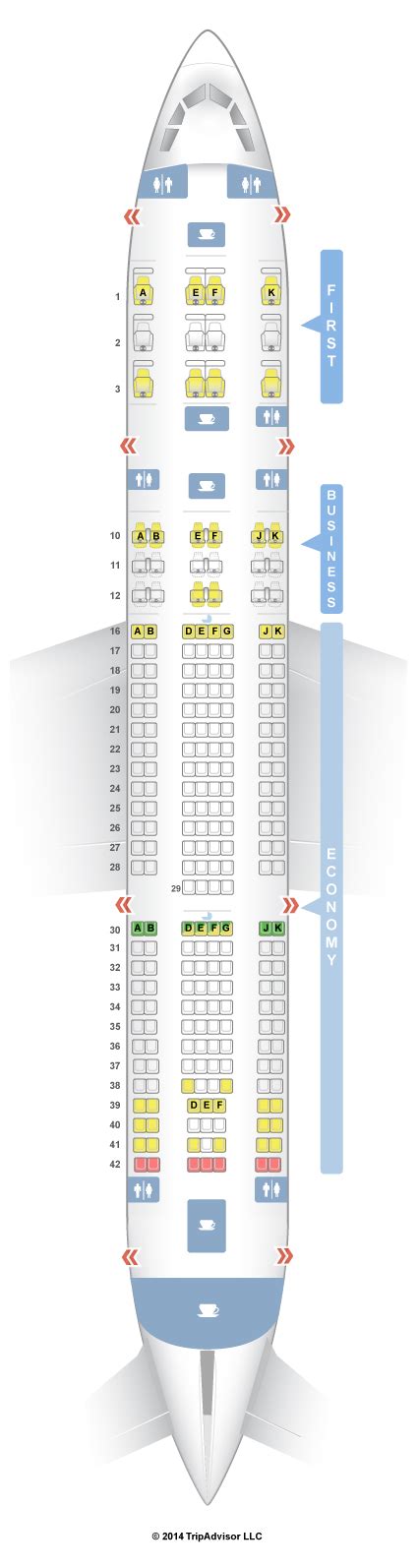 qr934 seat map